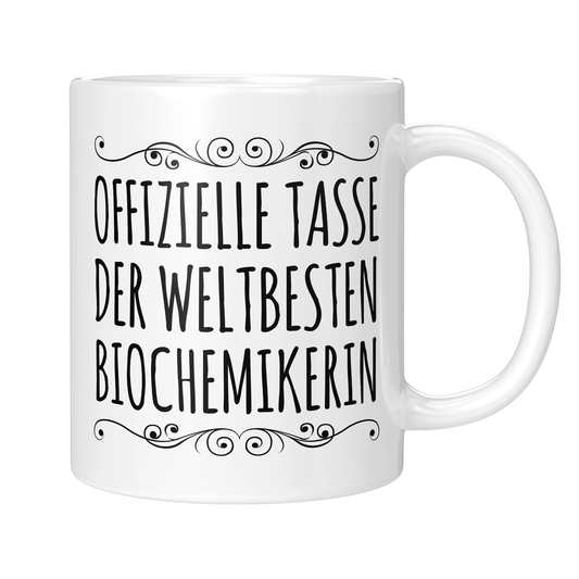 CupHaven® Biochemie Tasse - Weltbeste Biochemikerin - Geschenk für Biochemiker und Biochemikerinnen