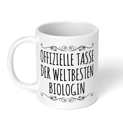 CupHaven® Biologe Tasse - Weltbeste Biologin - Geschenk für Biologen und Biologinnen