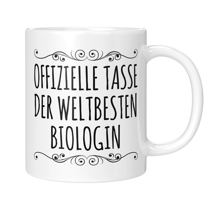 CupHaven® Biologe Tasse - Weltbeste Biologin - Geschenk für Biologen und Biologinnen