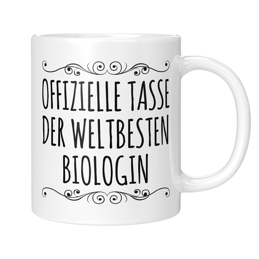 CupHaven® Biologe Tasse - Weltbeste Biologin - Geschenk für Biologen und Biologinnen