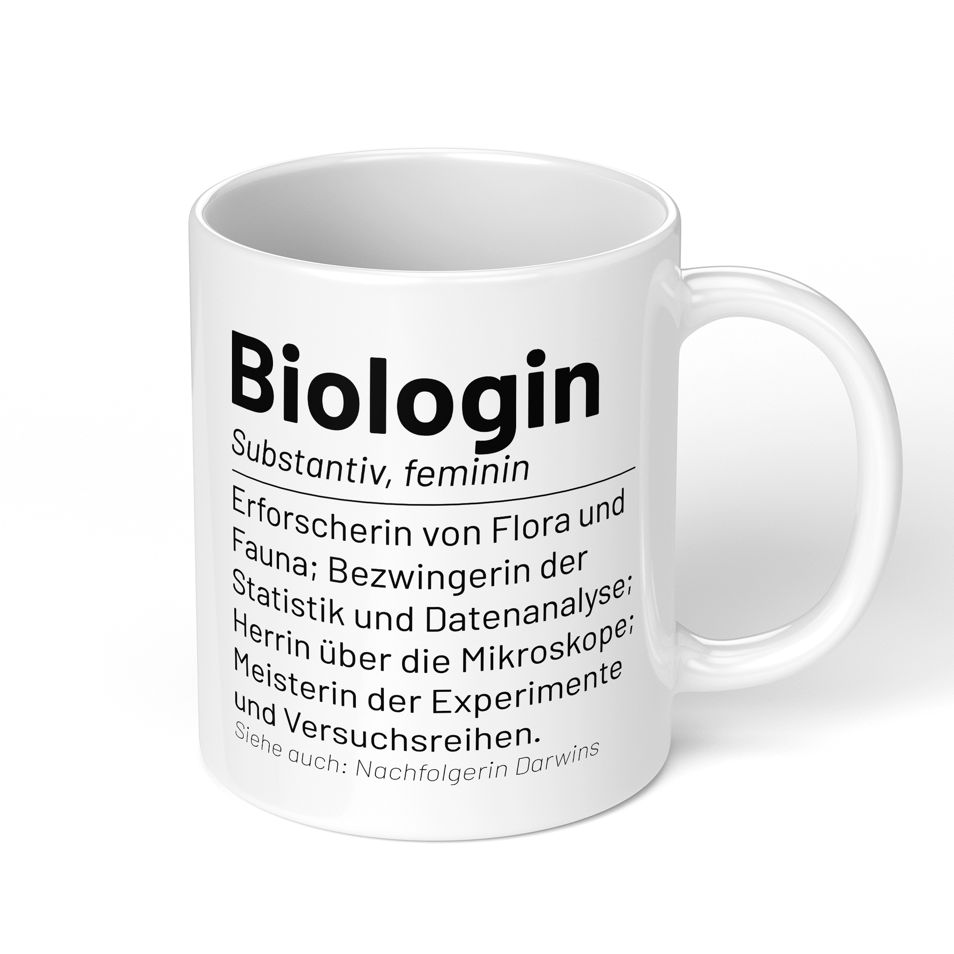 CupHaven® Biologe Tasse - Wörterbuch "Biologin" - Geschenk für Biologen und Biologinnen