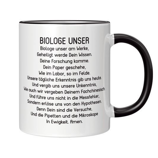 Biologie Tasse Biologe Unser Gebet