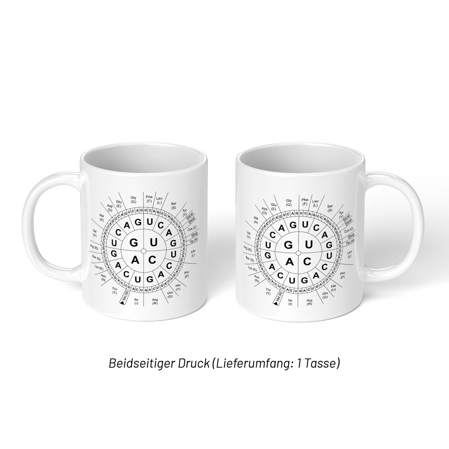 CupHaven Biologie Tasse - Code-Sonne - Geschenk für Biologen, Biochemiker und Genetiker