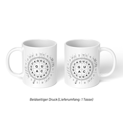 CupHaven Biologie Tasse - Code-Sonne - Geschenk für Biologen, Biochemiker und Genetiker