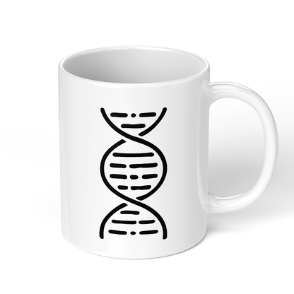 CupHaven® Biologie Tasse - DNA-Strang - Geschenk für Biologen, Biologiestudenten und Bio-Lehrer