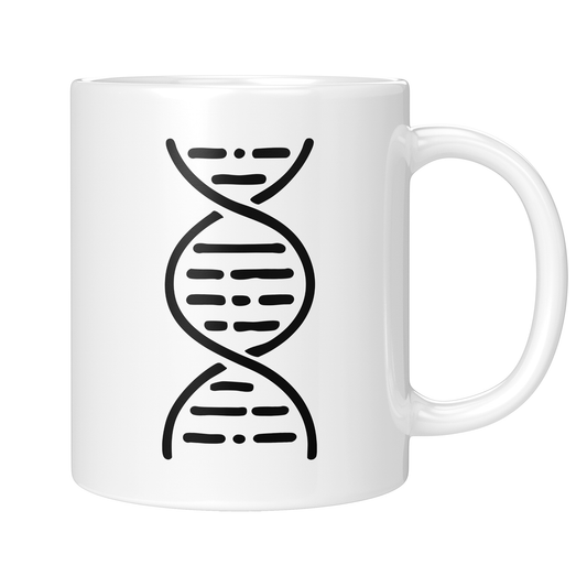 Biologie Tasse - DNA-Strang (Genetik, Biochemie, DNS, Geschenk)
