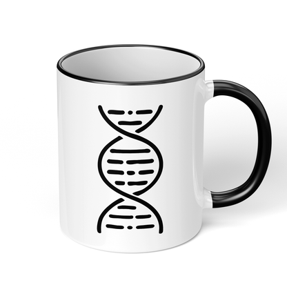 CupHaven® Biologie Tasse - DNA-Strang - Geschenk für Biologen, Biologiestudenten und Bio-Lehrer