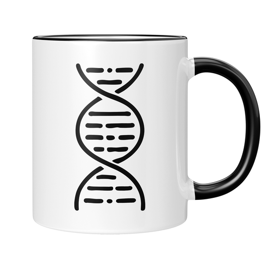 Biologie Tasse - DNA-Strang (Genetik, Biochemie, DNS, Geschenk)