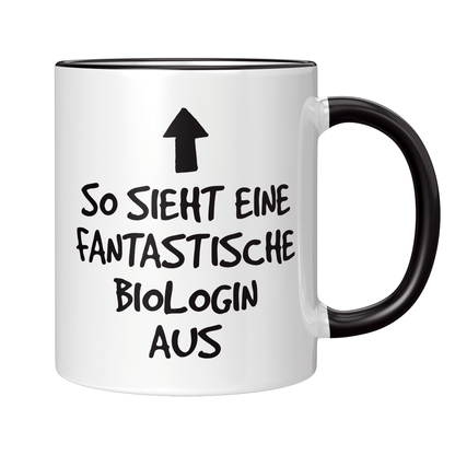 Biologie Tasse - Fantastische Biologin (Biologe, Geschenk)