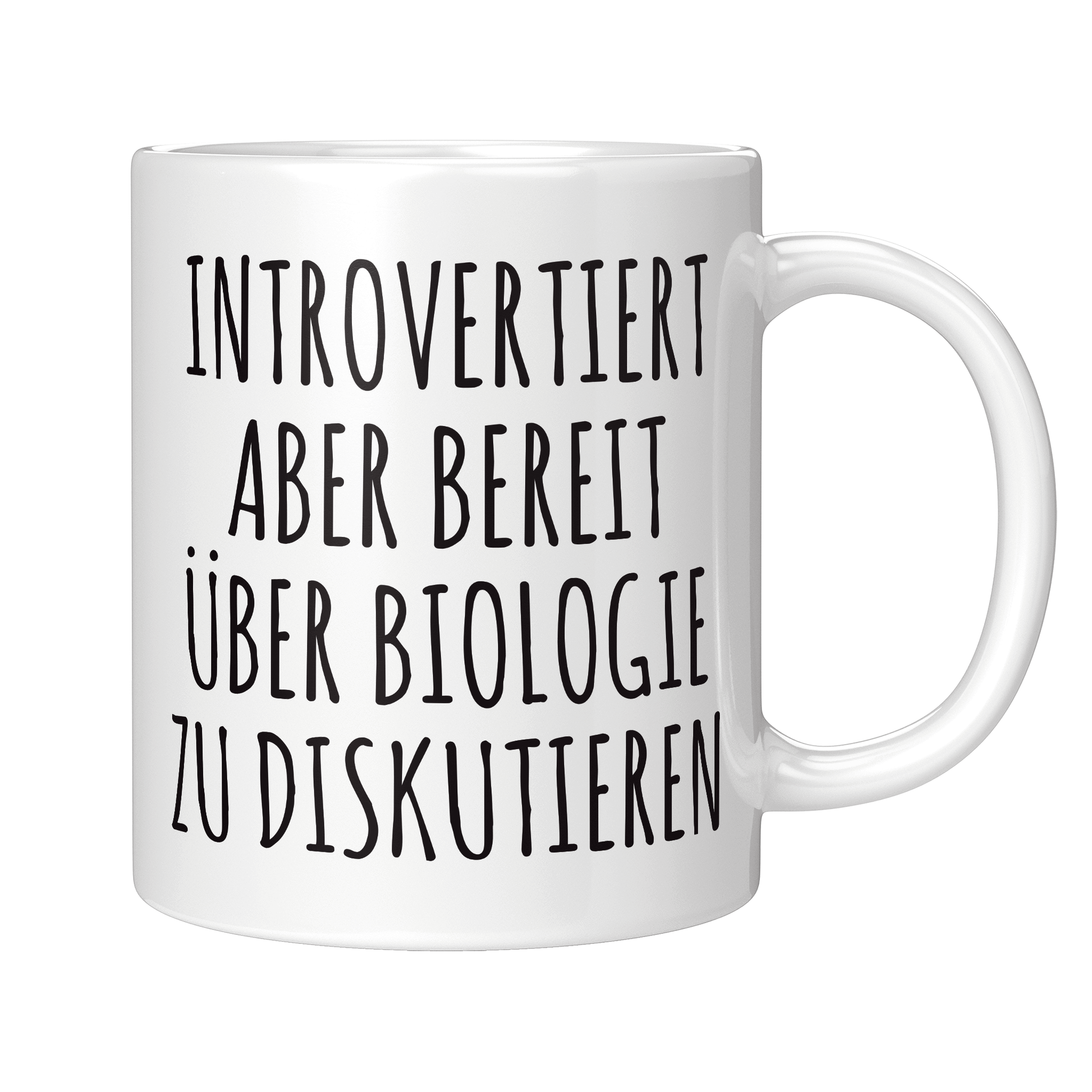 Biologie Tasse Introvertiert