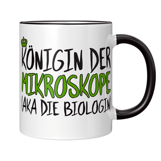 Biologie Tasse Königin der Mikroskope aka die Biologin
