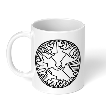 CupHaven® Biologie Tasse - Phylogenetischer Stammbaum - Geschenk für Biologen, Biologiestudenten und Bio-Lehrer