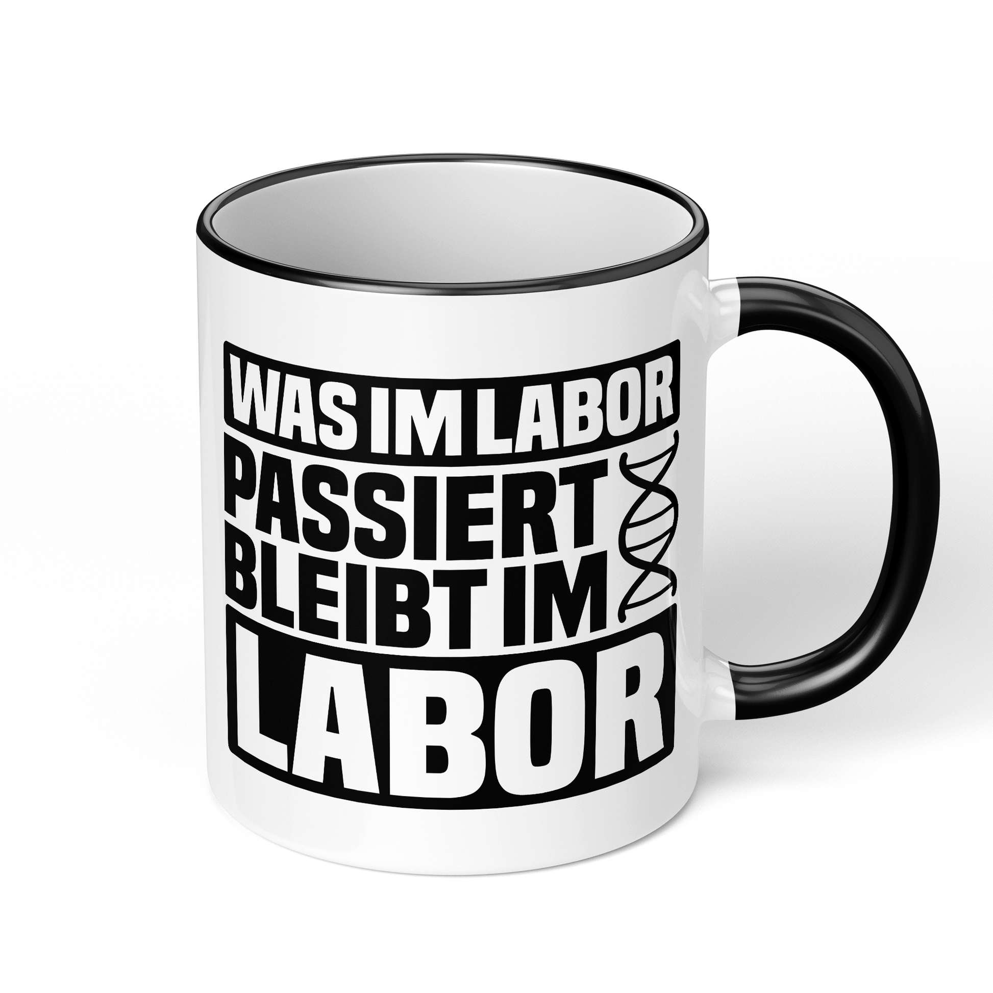 CupHaven® Biologie Tasse - Was im Labor passiert, bleibt im Labor - Geschenk für Biologen, Biochemiker und Genetiker