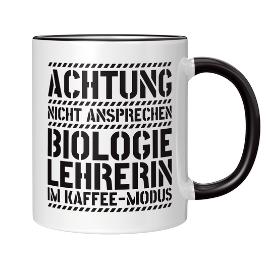 Biologielehrer Tasse - Biologielehrerin im Kaffee-Modus (Biolehrer, Geschenk)