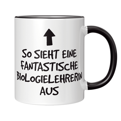 Biologielehrer Tasse - Fantastische Biologielehrerin (Biologie, Lehrer, Geschenk)