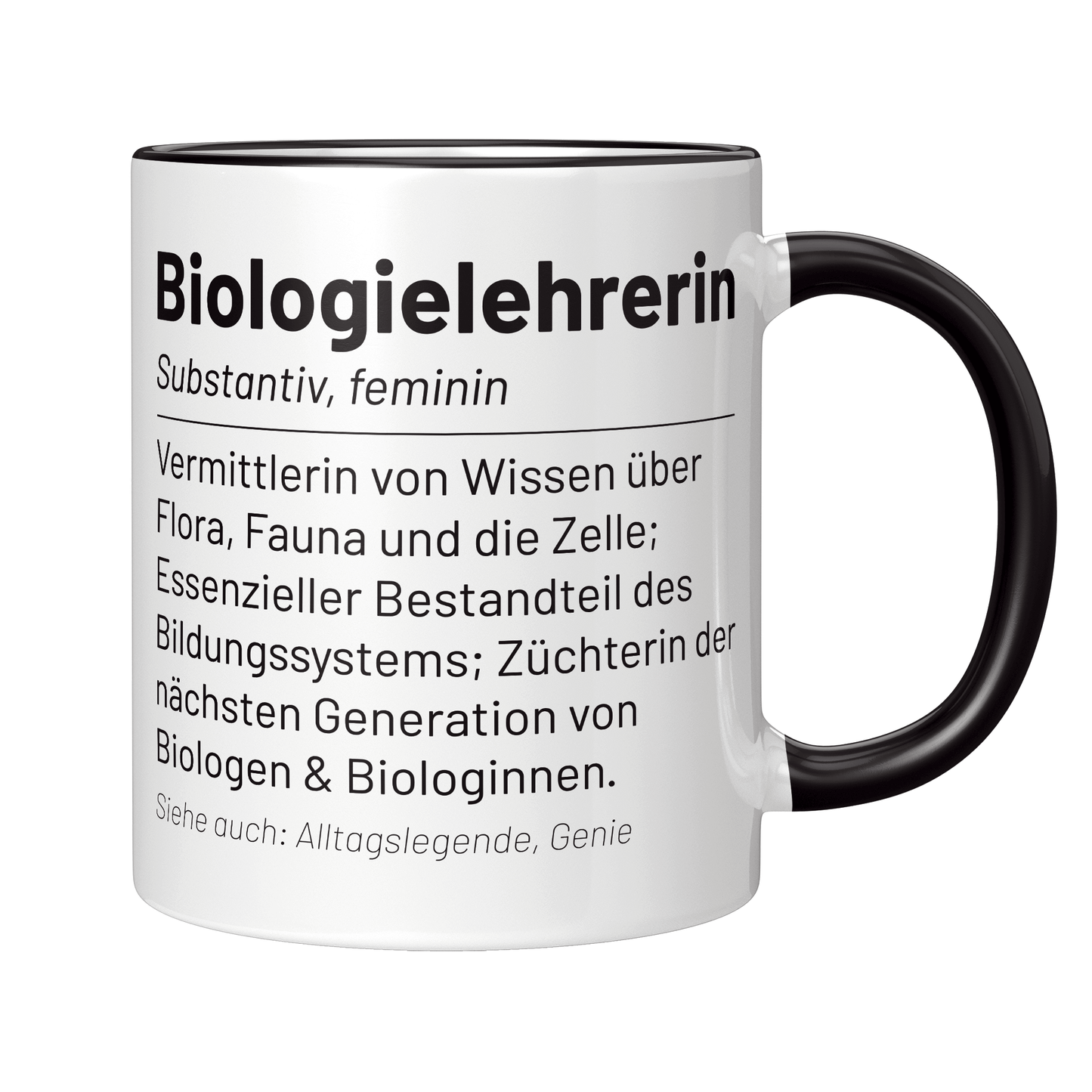 Biologielehrer Tasse - Wörterbuch: Biologielehrerin (Biologie, Lehrer, Geschenk)