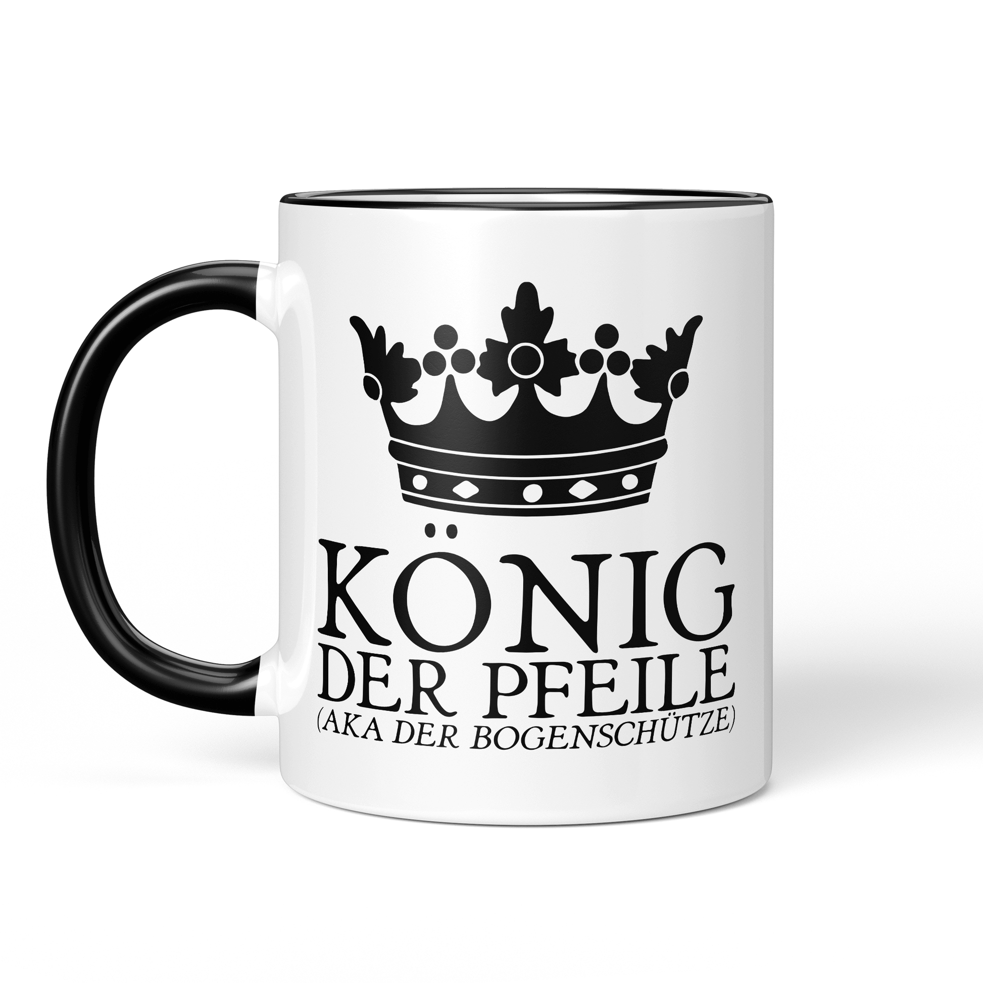 CupHaven® Bogenschießen Tasse - König der Pfeile (aka der Bogenschütze) - Geschenk für Bogenschützen und Bogenschützinnen