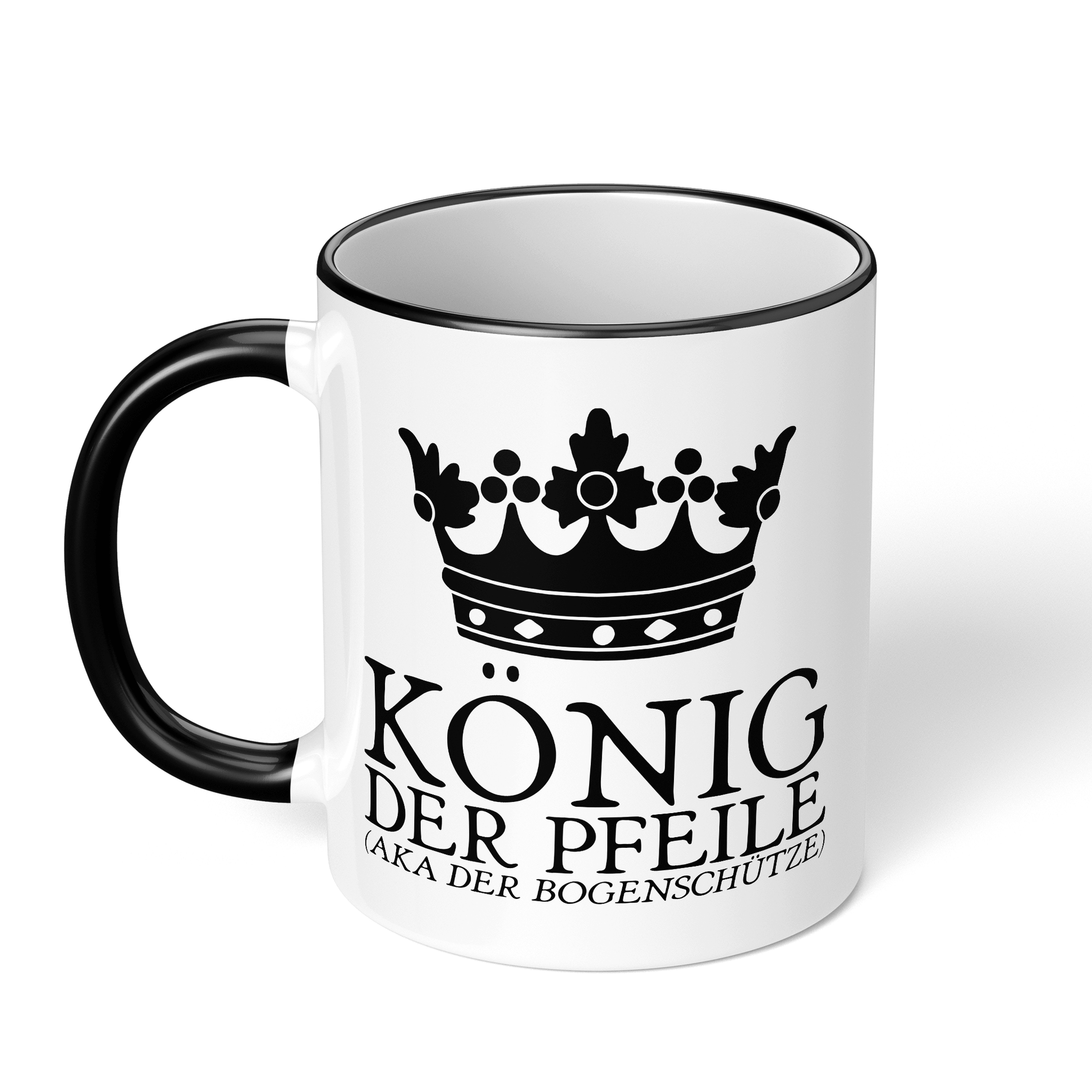 CupHaven® Bogenschießen Tasse - König der Pfeile (aka der Bogenschütze) - Geschenk für Bogenschützen und Bogenschützinnen