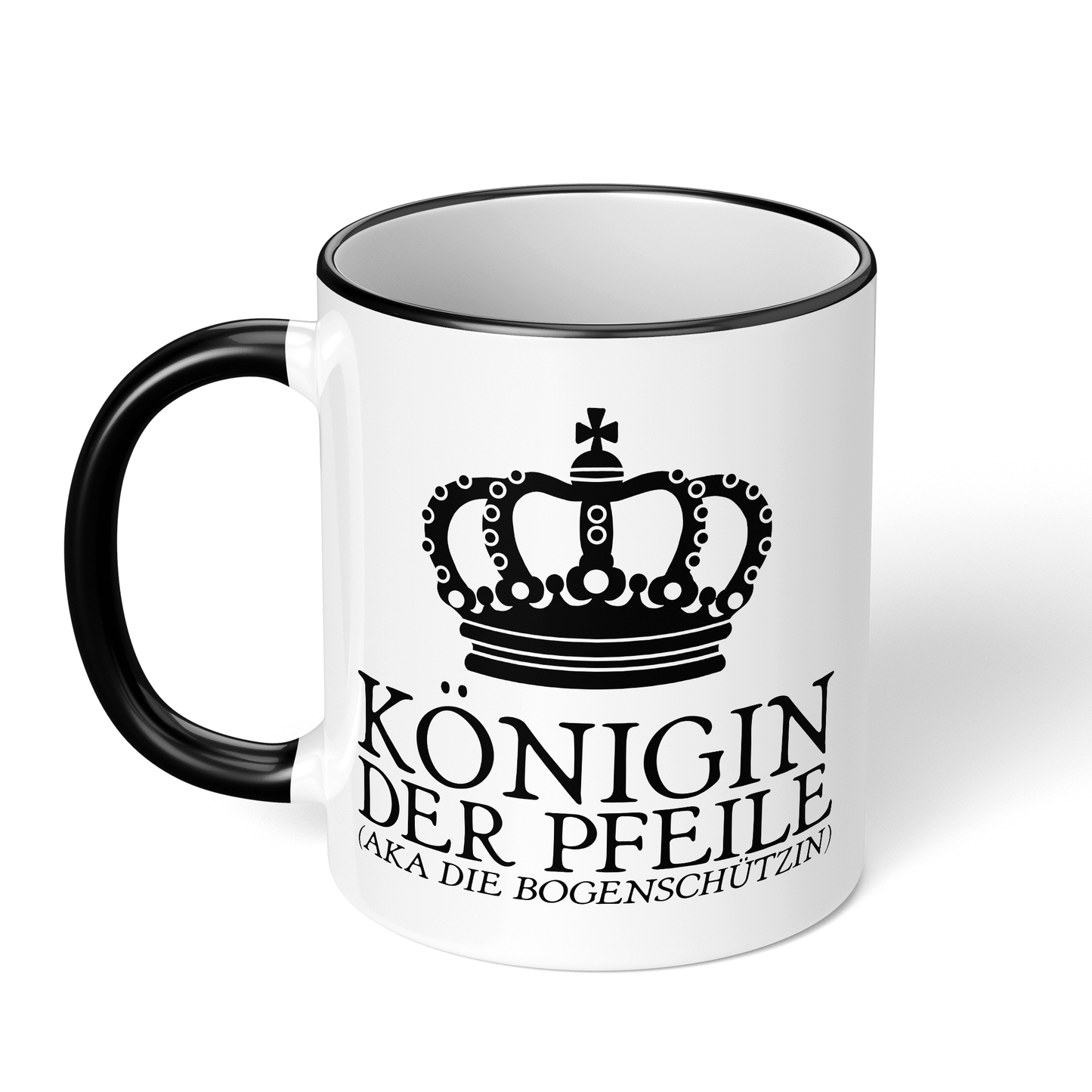 CupHaven® Bogenschießen Tasse - Königin der Pfeile (aka die Bogenschützin) - Geschenk für Bogenschützen und Bogenschützinnen