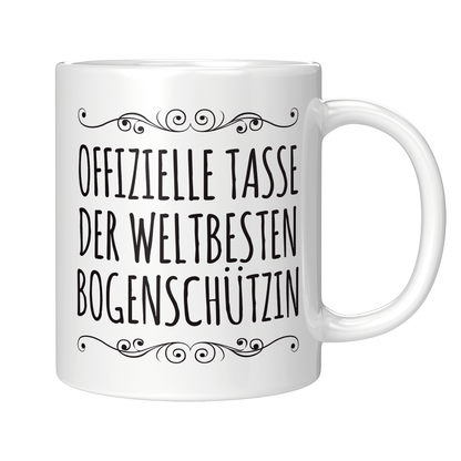 Bogenschießen Tasse - Weltbeste Bogenschützin (Bogenschütze, Bogensport, Geschenk)