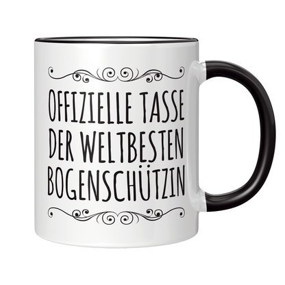 Bogenschießen Tasse - Weltbeste Bogenschützin (Bogenschütze, Bogensport, Geschenk)