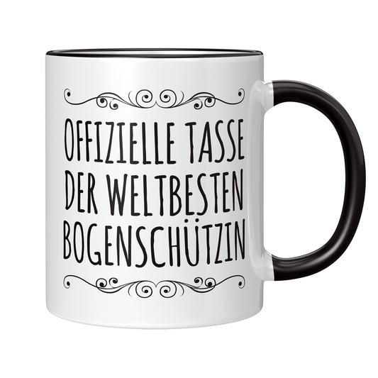 Bogenschießen Tasse - Weltbeste Bogenschützin (Bogenschütze, Bogensport, Geschenk)