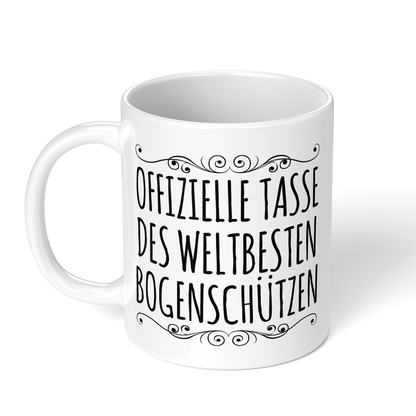 CupHaven® Bogenschießen Tasse - Weltbester Bogenschütze - Geschenk für Bogenschützen und Bogenschützinnen