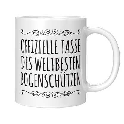 Bogenschießen Tasse - Weltbester Bogenschütze (Bogenschützin, Bogensport, Geschenk)