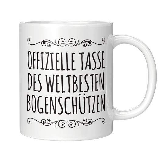 Bogenschießen Tasse - Weltbester Bogenschütze (Bogenschützin, Bogensport, Geschenk)