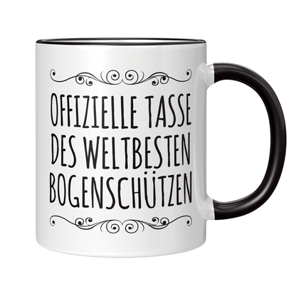 Bogenschießen Tasse - Weltbester Bogenschütze (Bogenschützin, Bogensport, Geschenk)