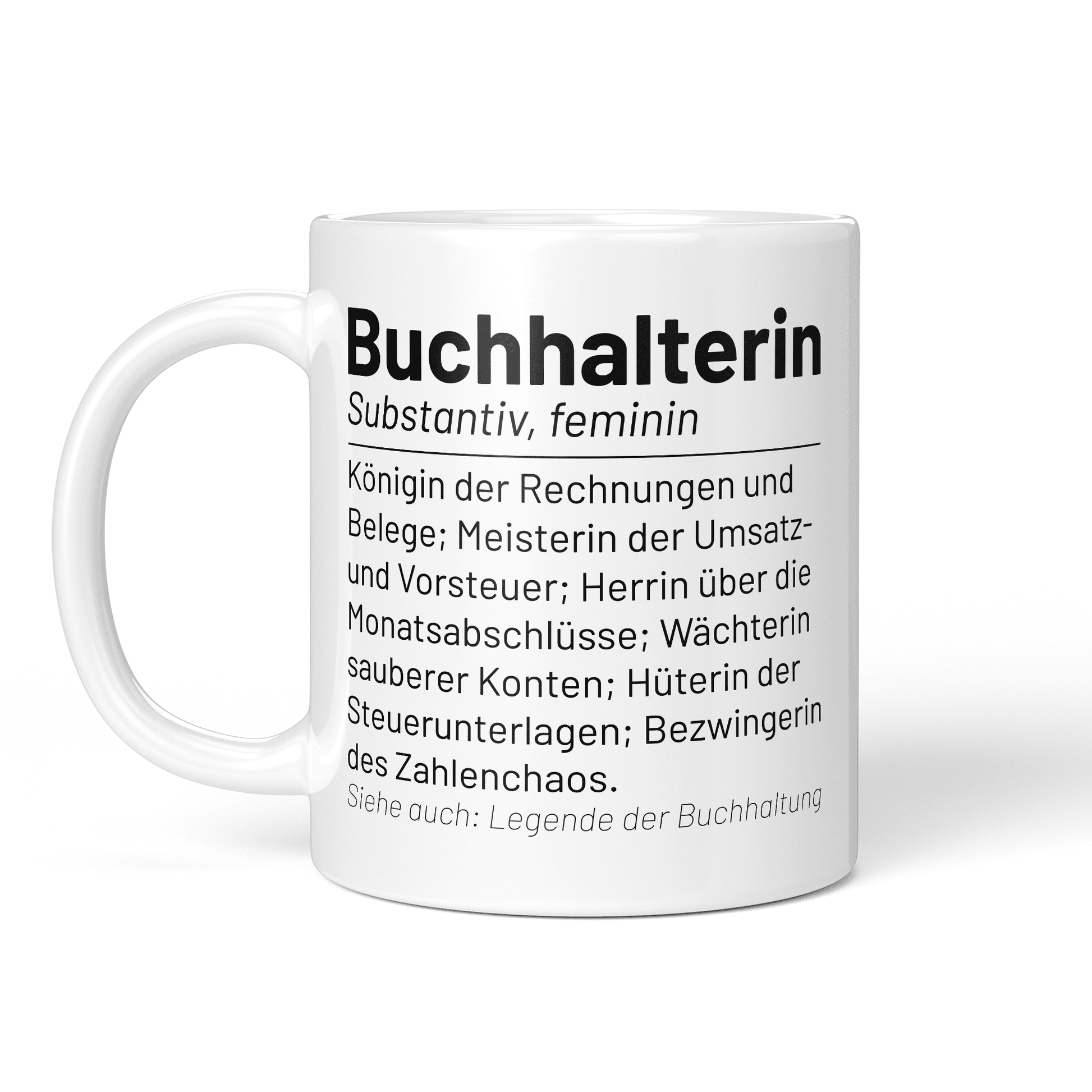 CupHaven® Buchhalter Tasse - Wörterbuch "Buchhalterin" - Geschenk für Buchhalter und Buchhalterinnen