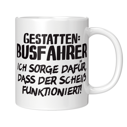 Busfahrer Tasse - Gestatten: Busfahrer (Busfahrerin, Bus, Geschenk)