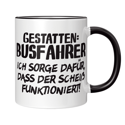 Busfahrer Tasse - Gestatten: Busfahrer (Busfahrerin, Bus, Geschenk)