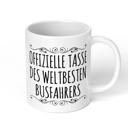 CupHaven® Busfahrer Tasse - Weltbester Busfahrer - Geschenk für Busfahrer und Busfahrerinnen