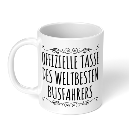 CupHaven® Busfahrer Tasse - Weltbester Busfahrer - Geschenk für Busfahrer und Busfahrerinnen