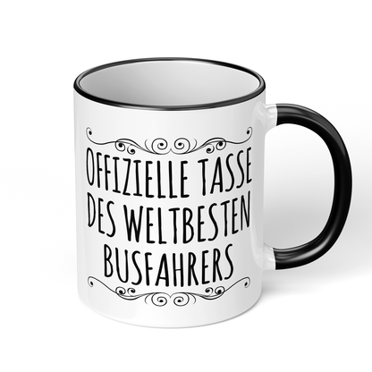 CupHaven® Busfahrer Tasse - Weltbester Busfahrer - Geschenk für Busfahrer und Busfahrerinnen