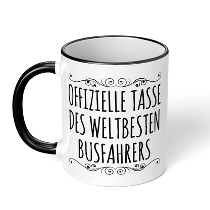 CupHaven® Busfahrer Tasse - Weltbester Busfahrer - Geschenk für Busfahrer und Busfahrerinnen