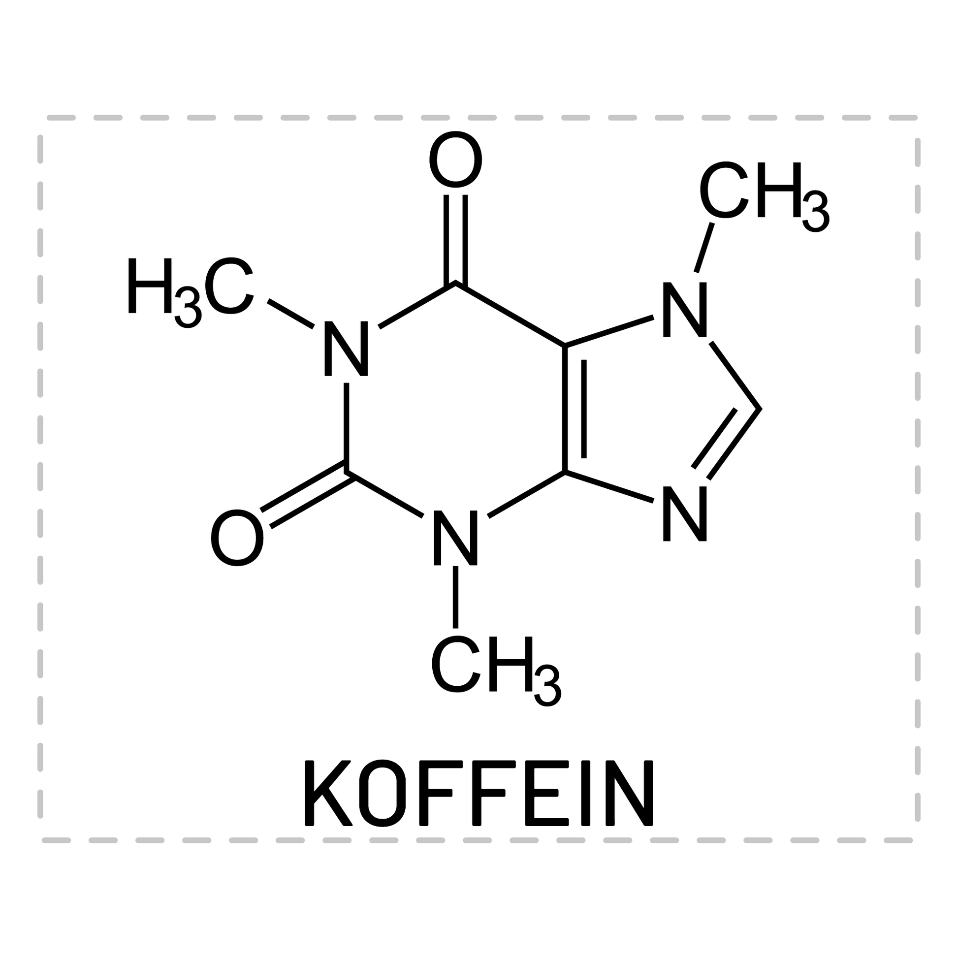 Chemie Tasse - Koffein-Strukturformel (Chemiker, Chemielaborant, Geschenk)