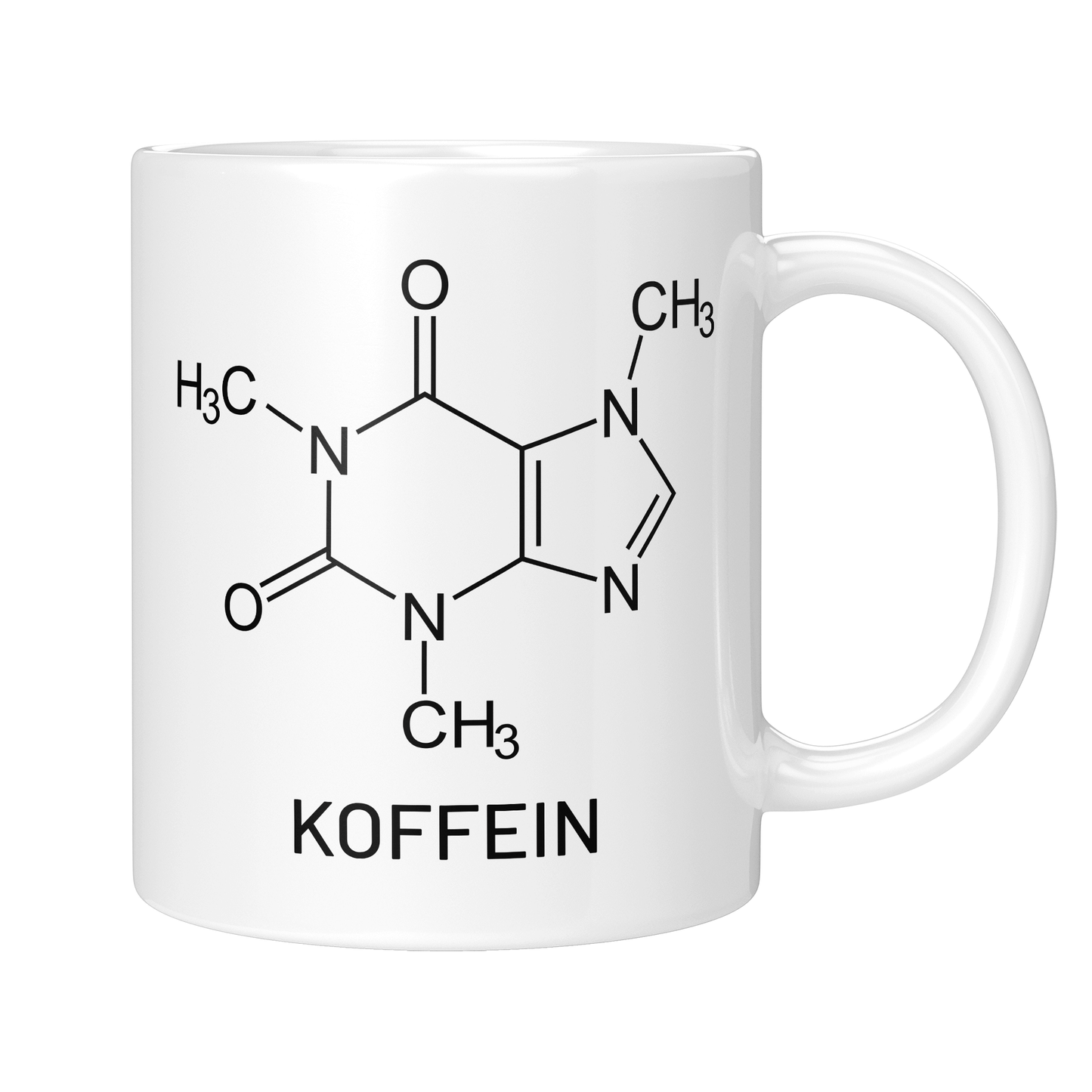 Chemie Tasse - Koffein-Strukturformel (Chemiker, Chemielaborant, Geschenk)