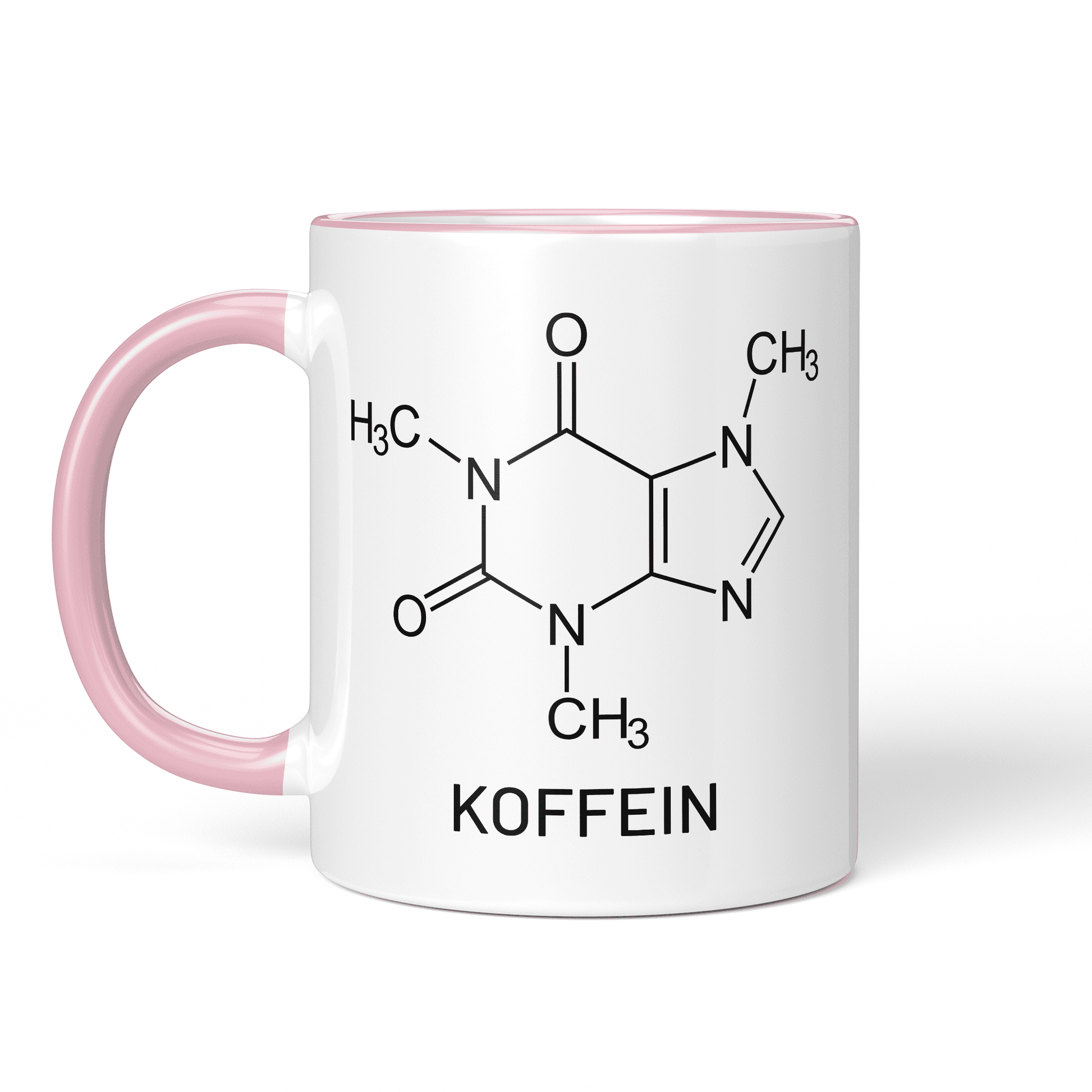 CupHaven® Chemie Tasse - Koffein-Strukturformel - Geschenk für Chemiker, Chemielaboranten und Chemiestudenten