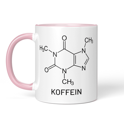 CupHaven® Chemie Tasse - Koffein-Strukturformel - Geschenk für Chemiker, Chemielaboranten und Chemiestudenten