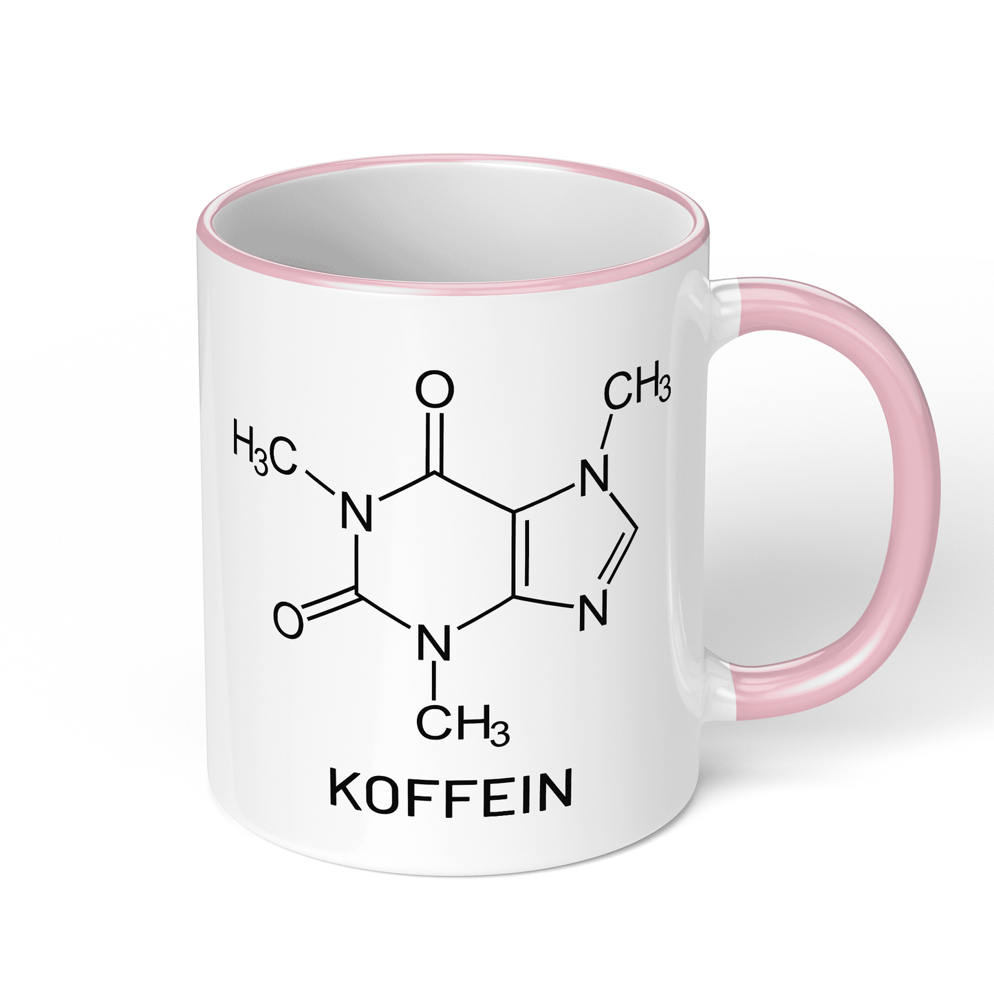 CupHaven® Chemie Tasse - Koffein-Strukturformel - Geschenk für Chemiker, Chemielaboranten und Chemiestudenten