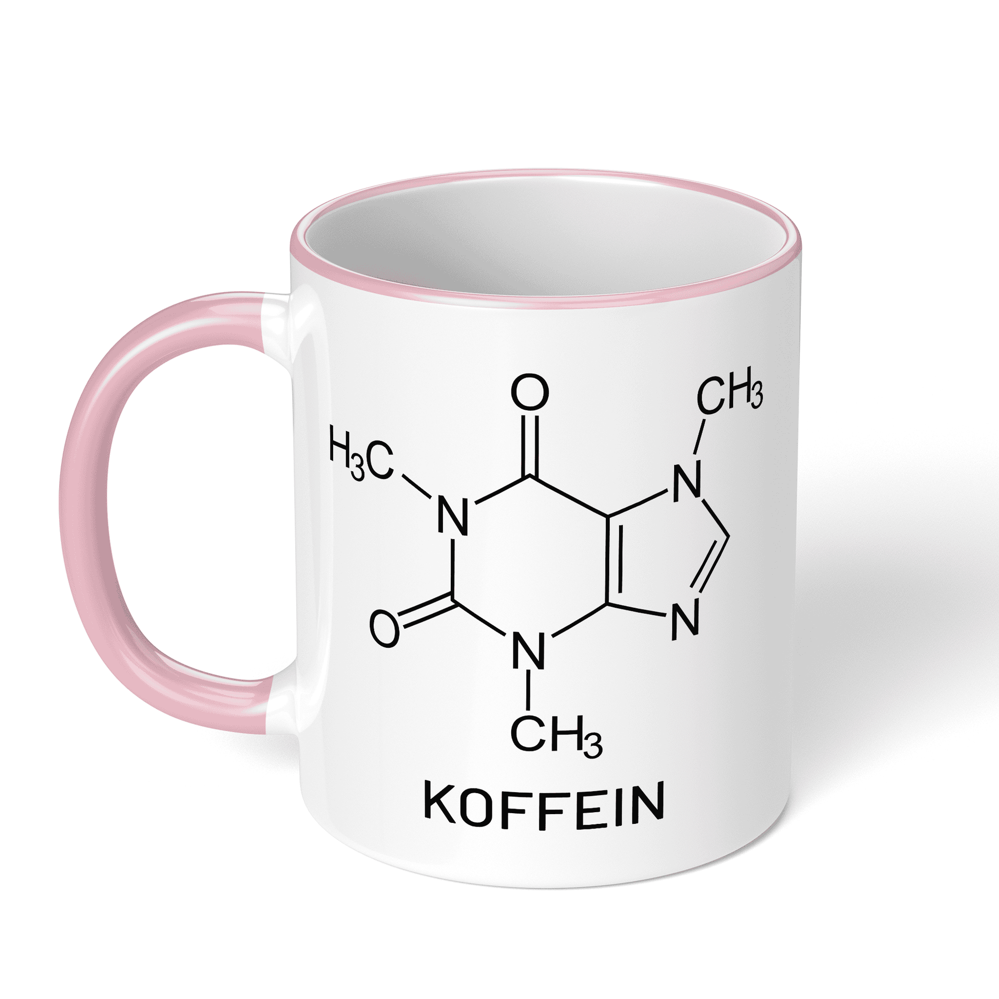 CupHaven® Chemie Tasse - Koffein-Strukturformel - Geschenk für Chemiker, Chemielaboranten und Chemiestudenten