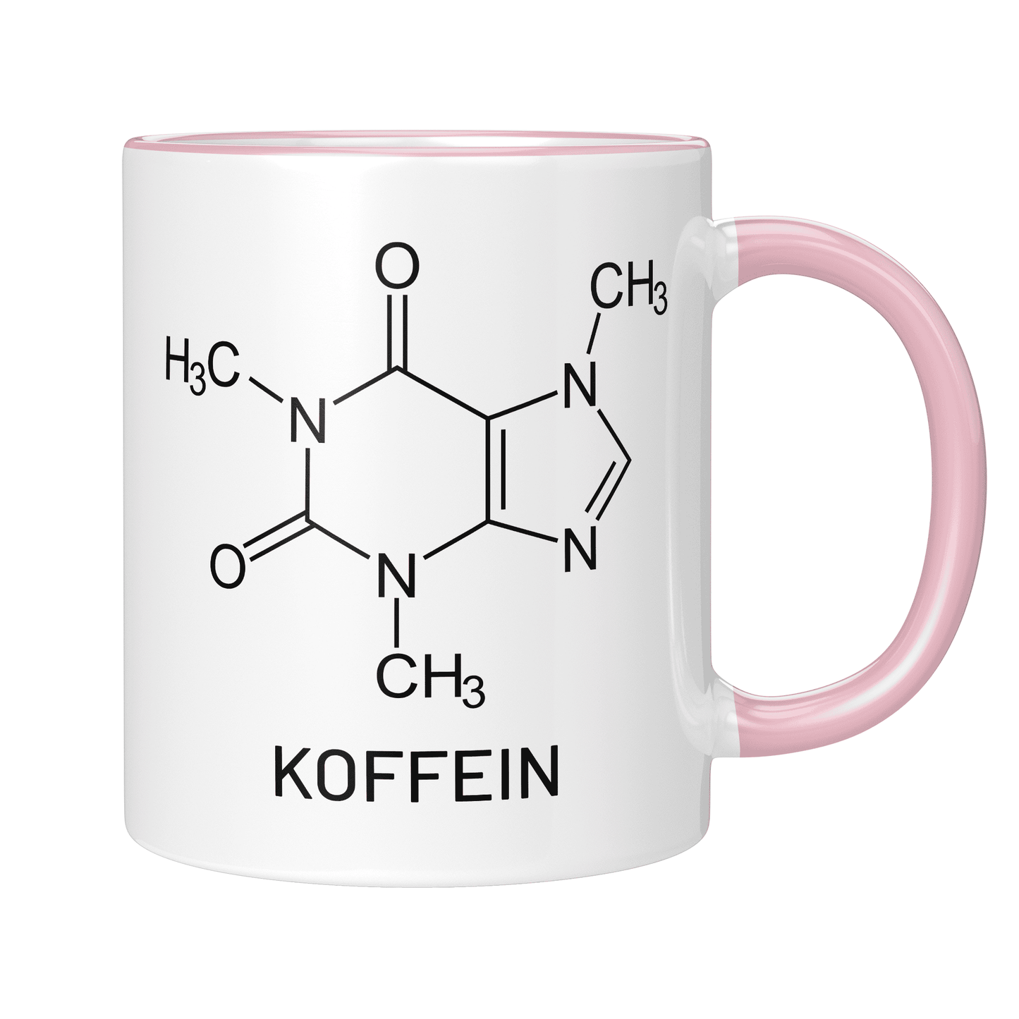 CupHaven® Chemie Tasse - Koffein-Strukturformel - Geschenk für Chemiker, Chemielaboranten und Chemiestudenten