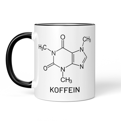 CupHaven® Chemie Tasse - Koffein-Strukturformel - Geschenk für Chemiker, Chemielaboranten und Chemiestudenten