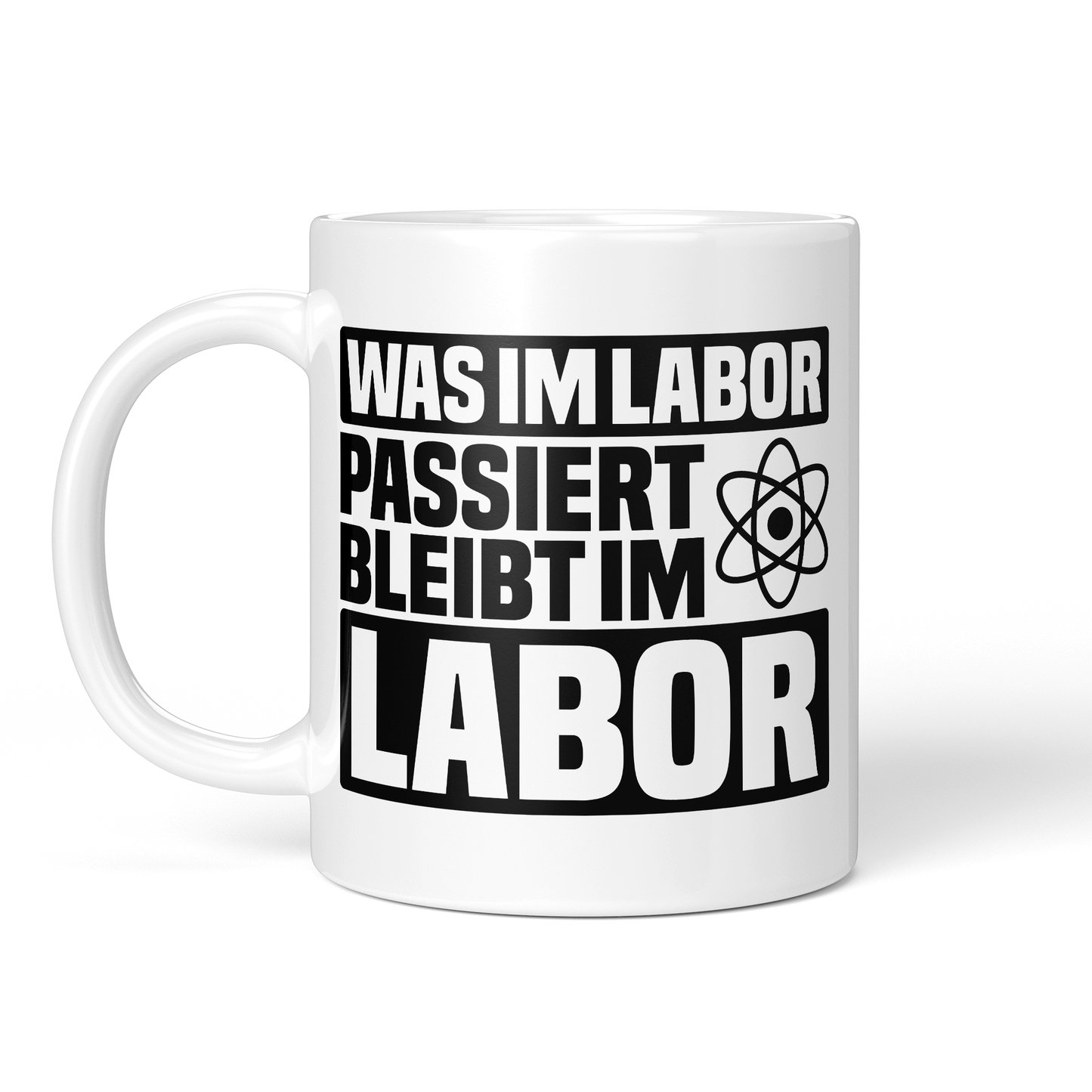 CupHaven® Chemie Tasse - Was im Labor passiert, bleibt im Labor - Geschenk für Chemiker, Chemielaboranten und Chemiestudenten