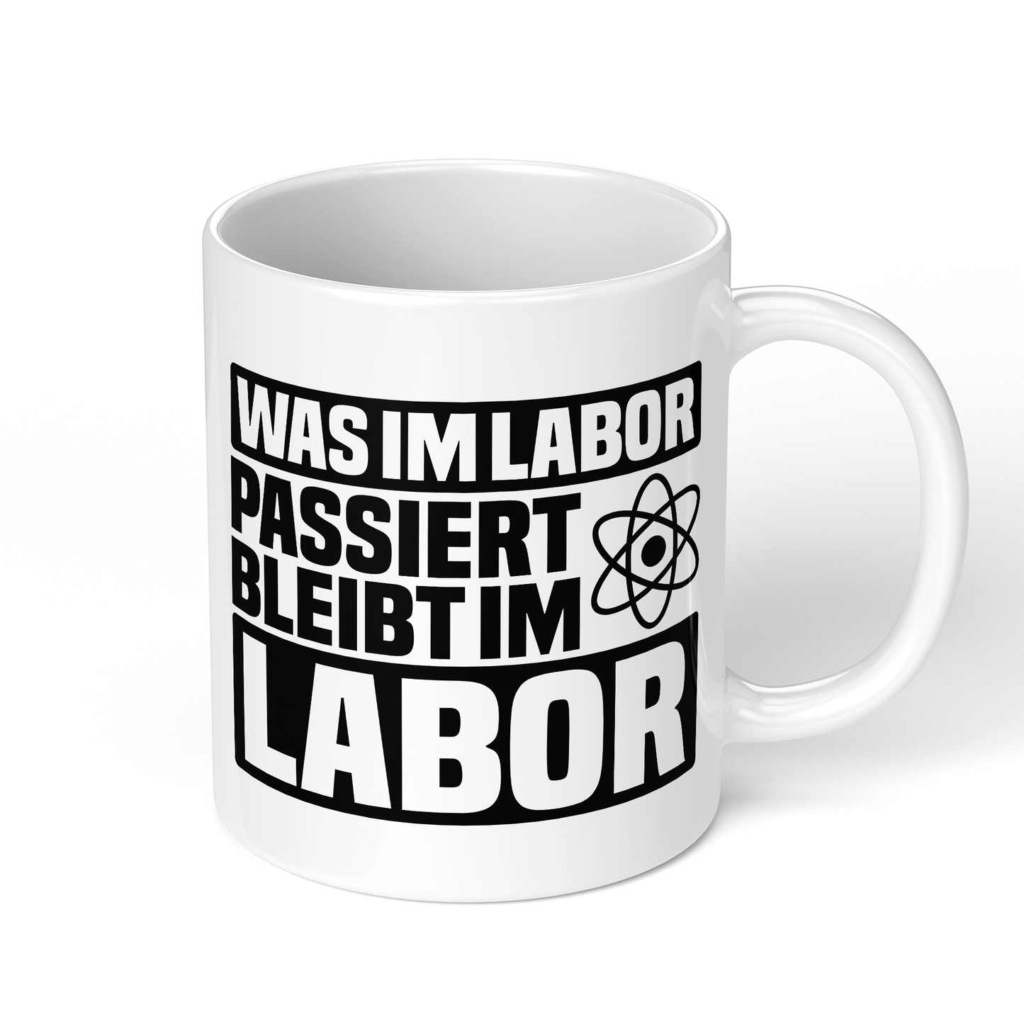 CupHaven® Chemie Tasse - Was im Labor passiert, bleibt im Labor - Geschenk für Chemiker, Chemielaboranten und Chemiestudenten