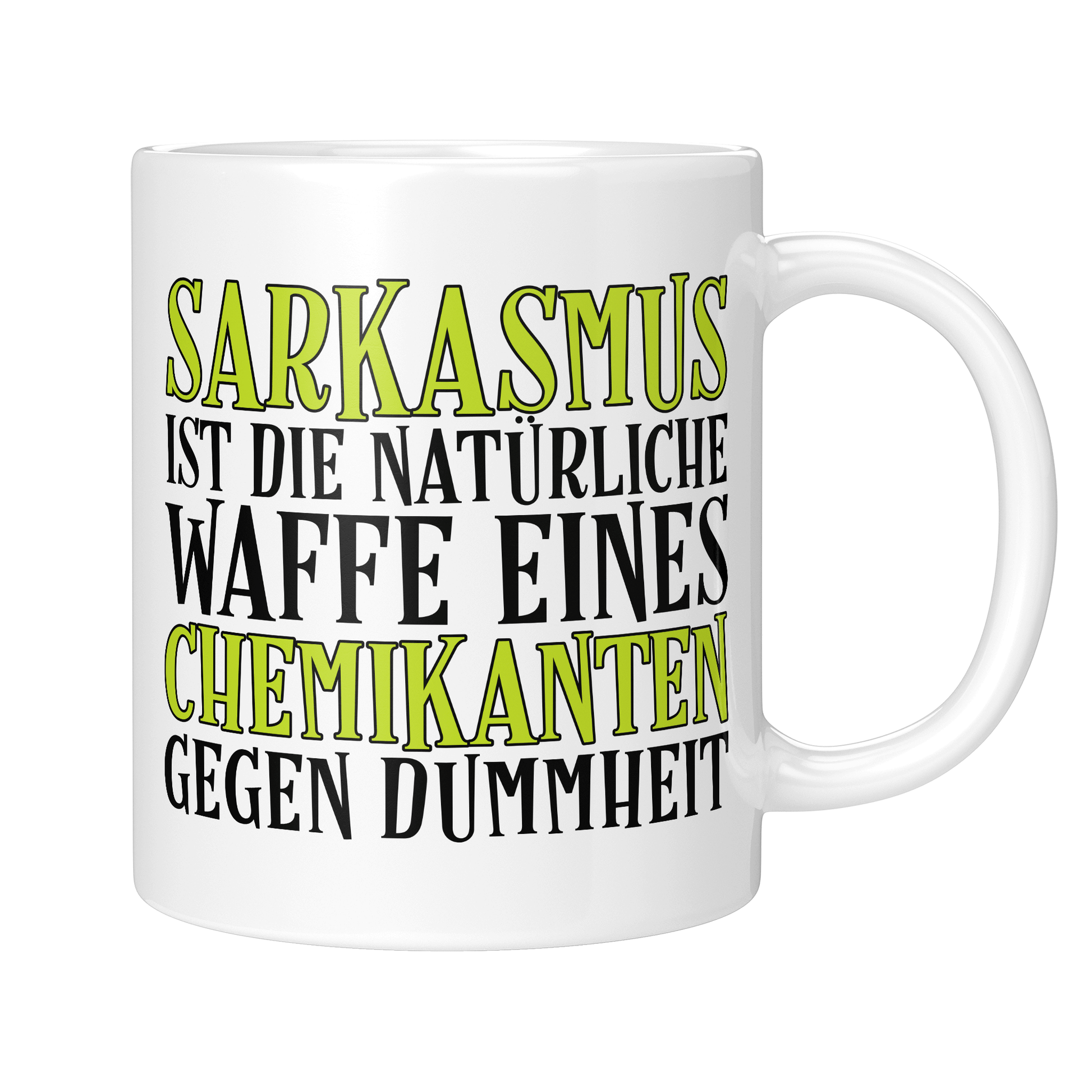 Chemikant Tasse Sarkasmus eines Chemikanten