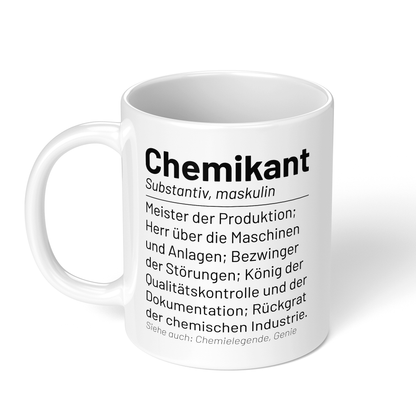 CupHaven® Chemikant Tasse - Wörterbuch "Chemikant" - Geschenk für Chemikanten und Chemikantinnen