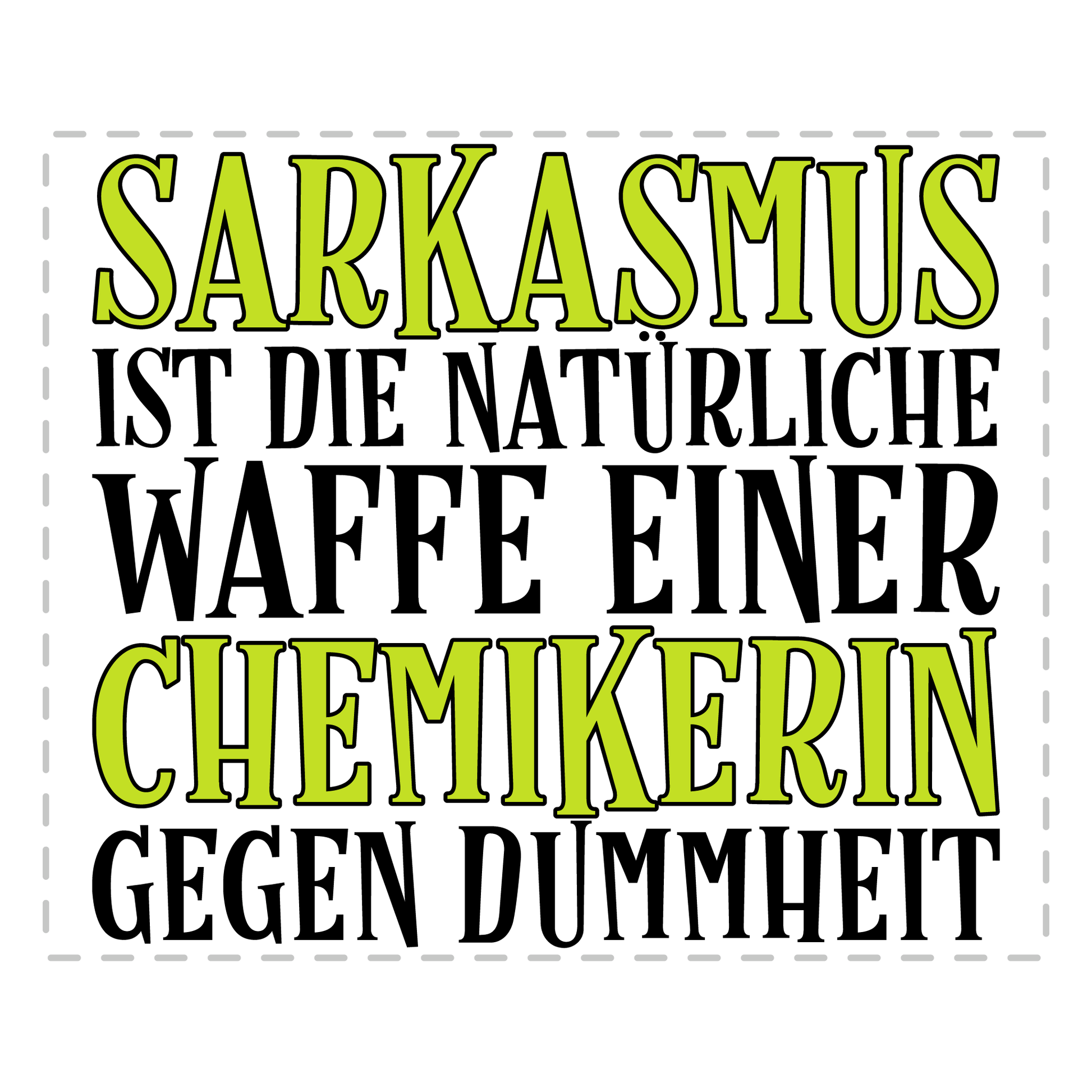 Chemiker Tasse - Sarkasmus einer Chemikerin (Chemie, Geschenk)